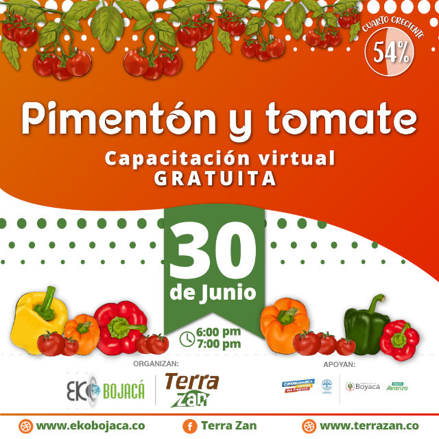 Capacitación Gratuita: Cultivos orgánicos de Pimenton y tomate